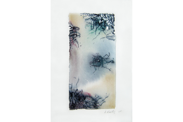 Calligraphy 13, aquarelle sur papier Arches, 7x11p.